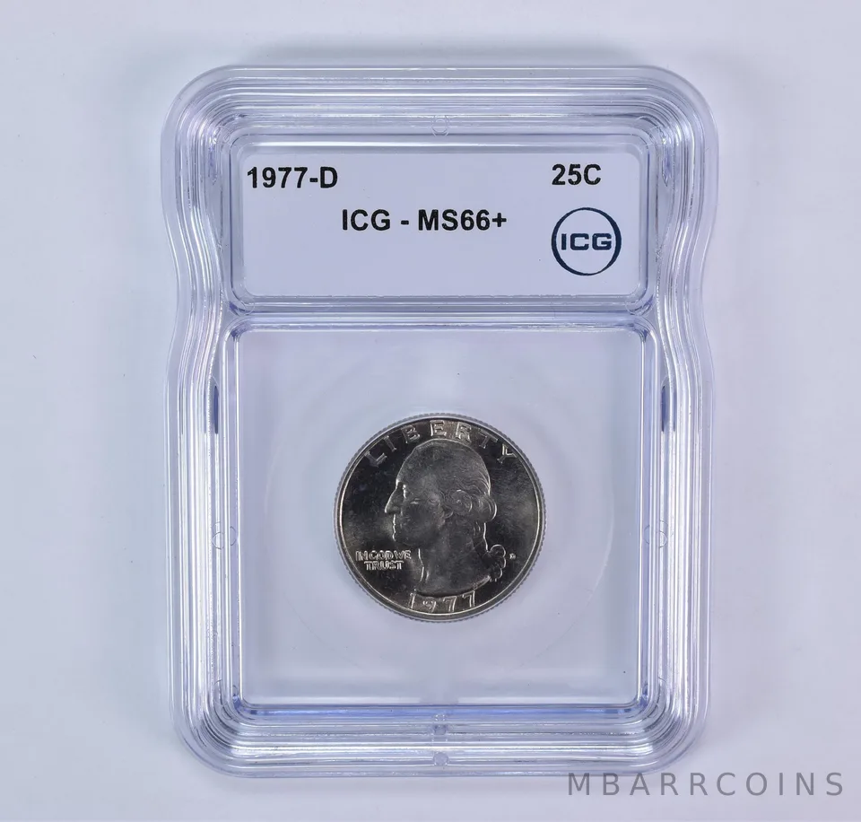 1977-D Washington Quarter MS66+ ICG