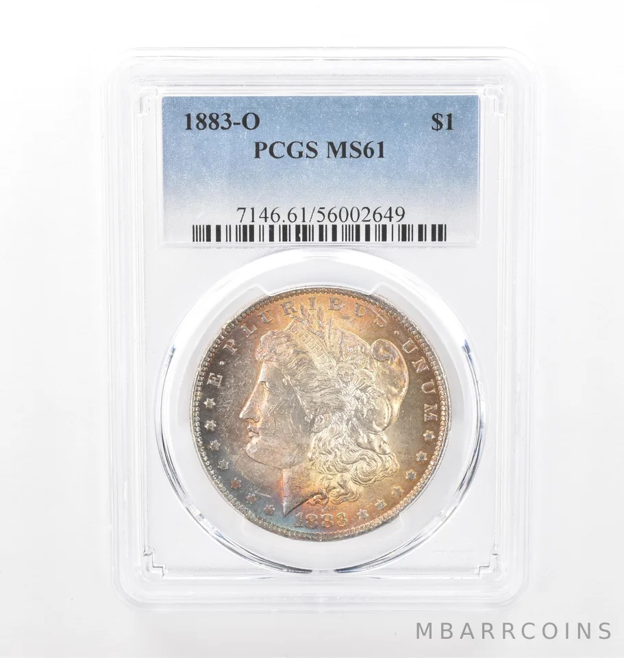 1883-O Morgan Silver Dollar MS61 PCGS Beautiful Tone *2095