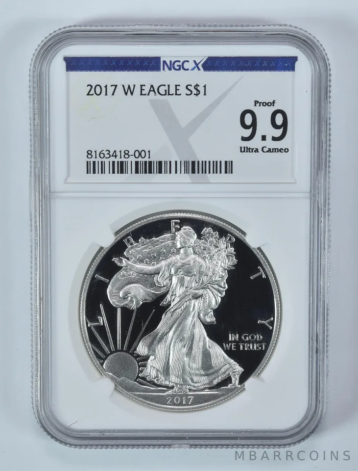 2017-W American Silver Eagle Proof 9.9 UCAM NGC X NGCX
