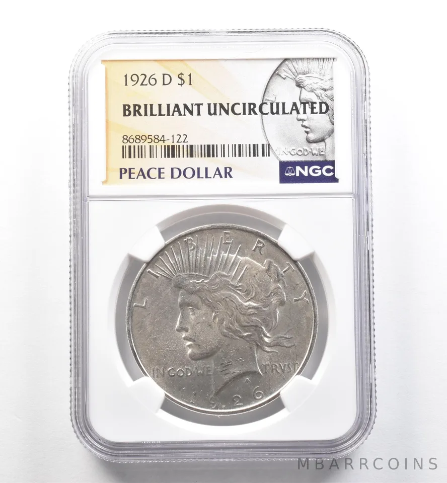 1926-D Peace Silver Dollar BU NGC *7526