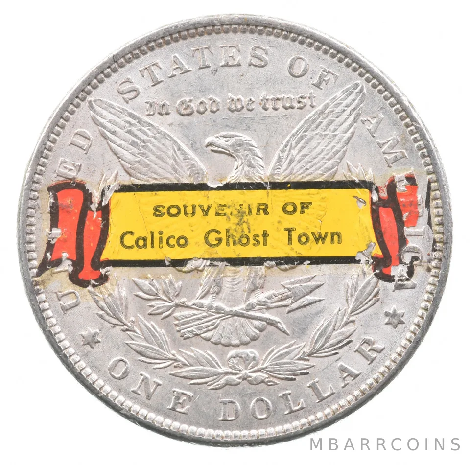 1889 Morgan Silver Dollar Souvenir Of Calico Ghost Town *9967