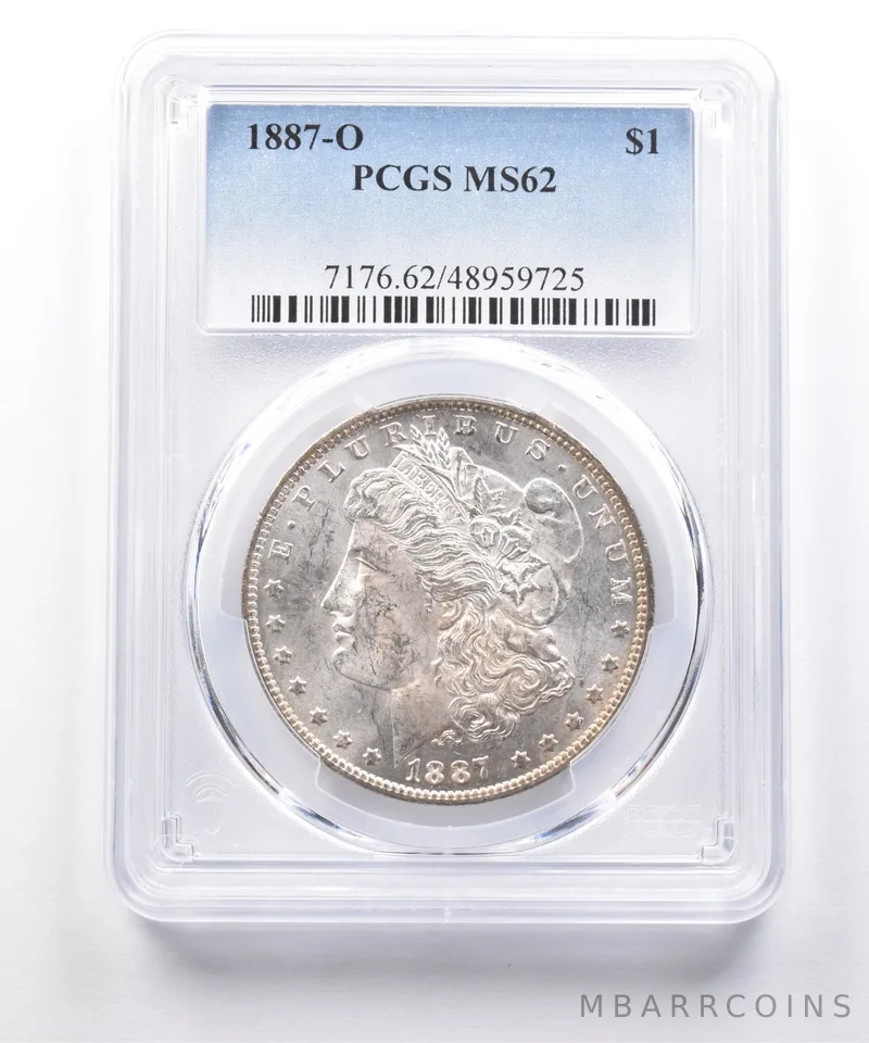 1887-O Morgan Silver Dollar MS62 PCGS *7407