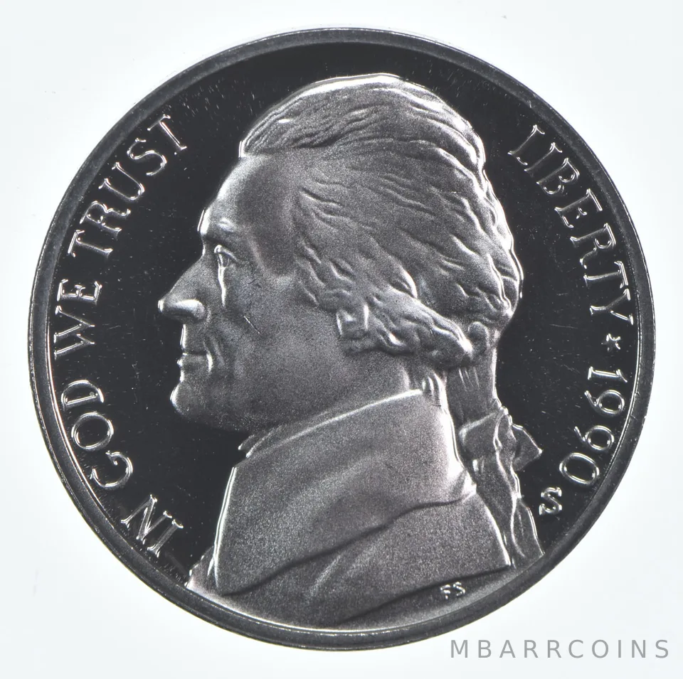 1990-S Jefferson Nickel Proof