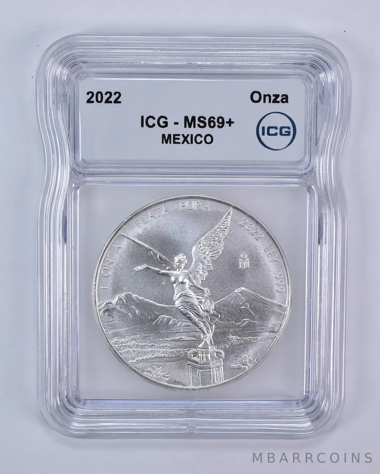 2022 Mo Mexico 1 Onza Silver Libertad MS69+ ICG