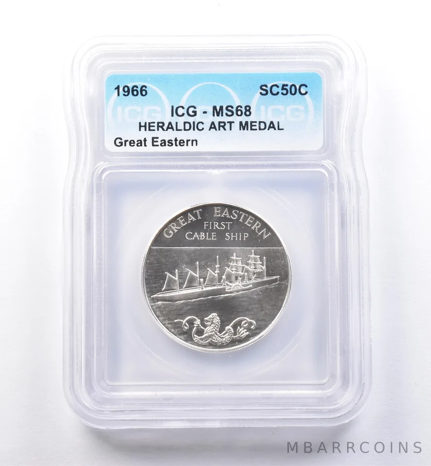1966 So Called Half Dollar Great Eastern MS68 ICG *8457