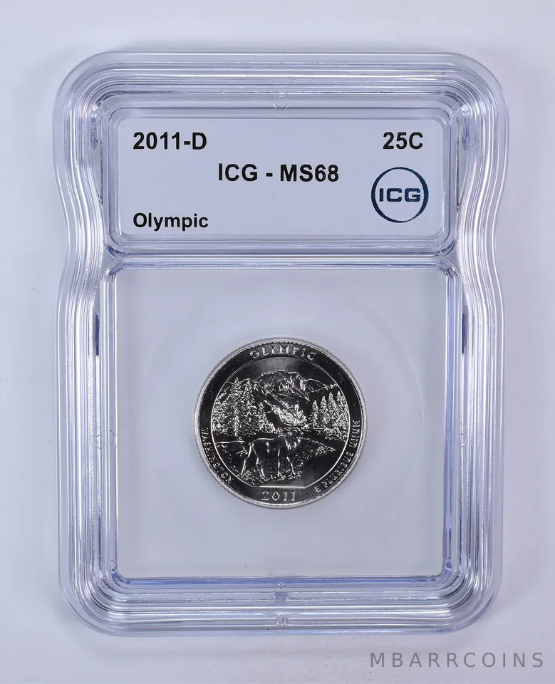 2011-D Washington Quarter ATB Olympic MS68 ICG