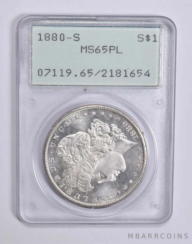 MS65 PL 1880-S Morgan Silver Dollar PCGS Rattler Upgrade? *0307