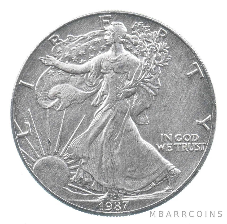 Better Date 1987 American Silver Eagle 1 Troy Oz .999 Fine Silver *736