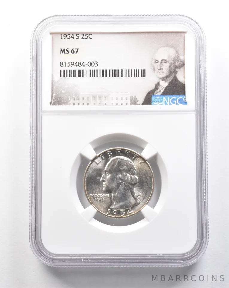 1954-S Washington Quarter MS67 NGC *7446