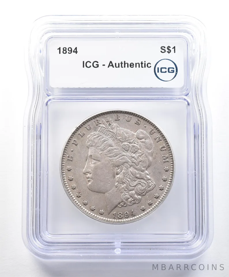 1894 Morgan Silver Dollar Authentic ICG *9019