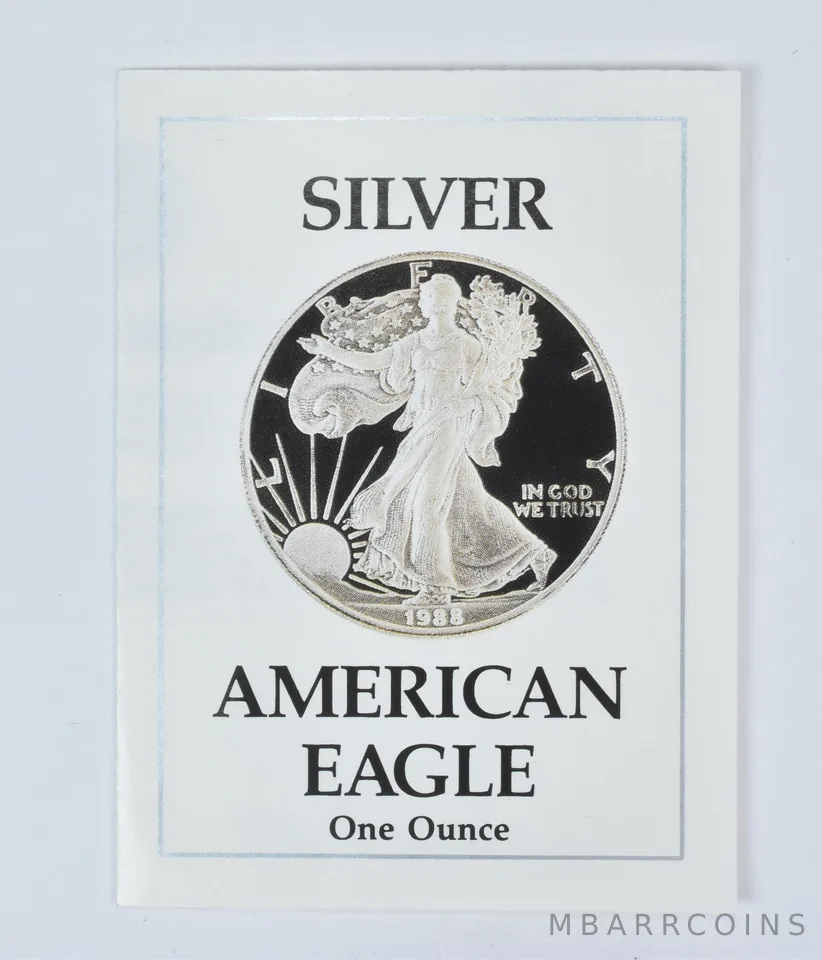COA 1988-S American Silver Eagle Proof