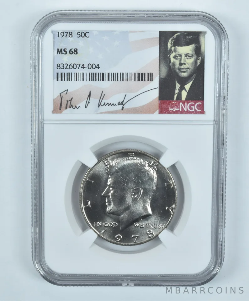 1978 Kennedy Half Dollar MS68 NGC Special Label