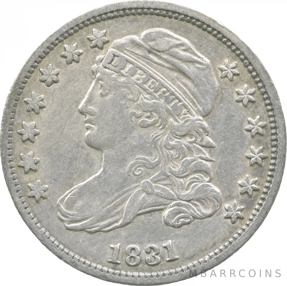 1831 Capped Bust Dime JR-2 R3 *9029