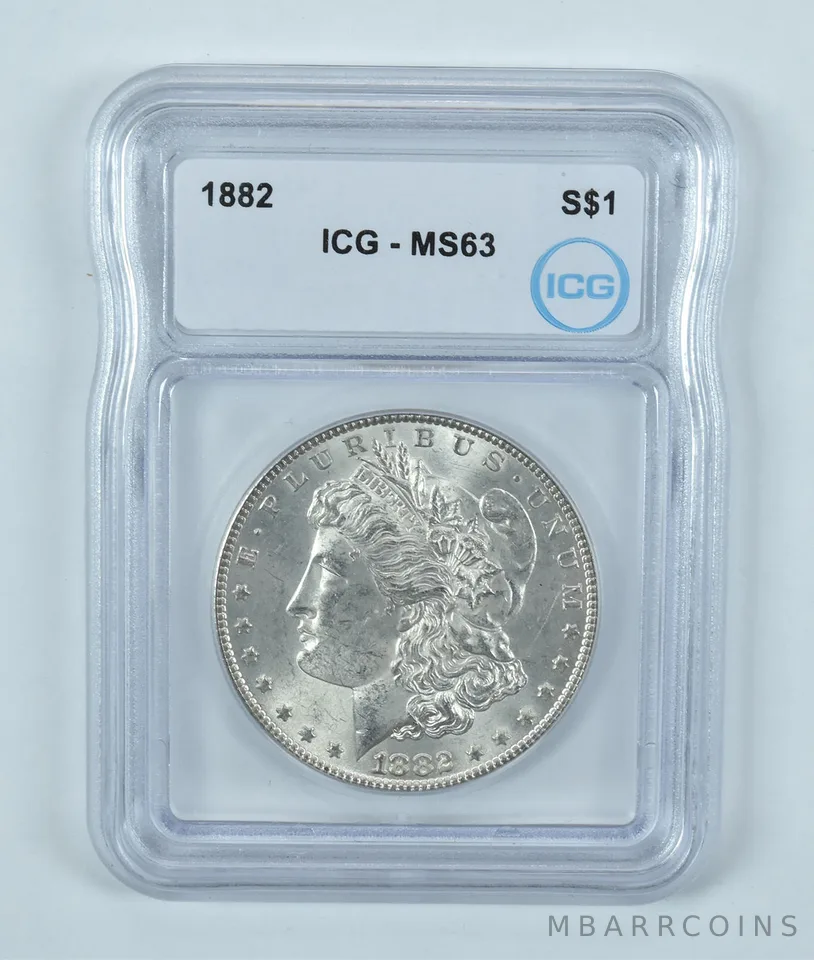 1882 Morgan Silver Dollar MS63 ICG