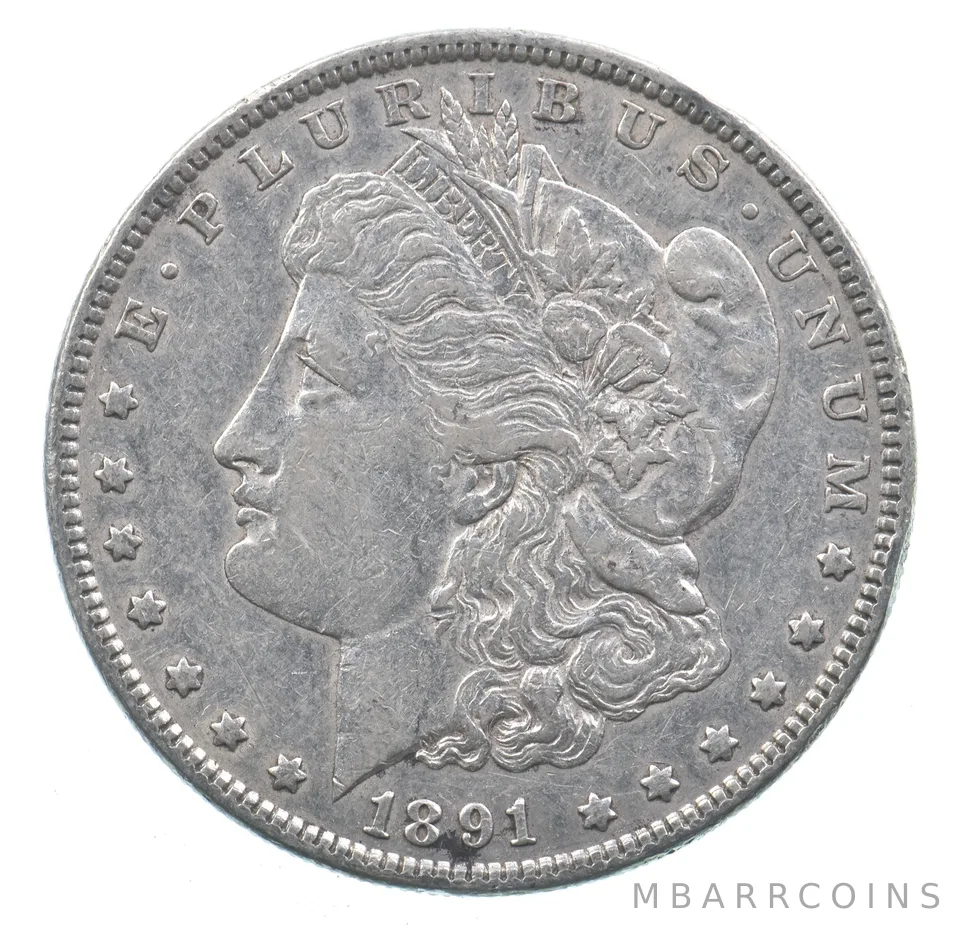 Early - 1891 Morgan Silver Dollar - 90% US Coin *039