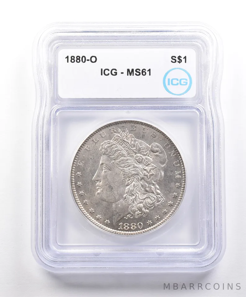 1880-O Morgan Silver Dollar MS61 ICG a3332