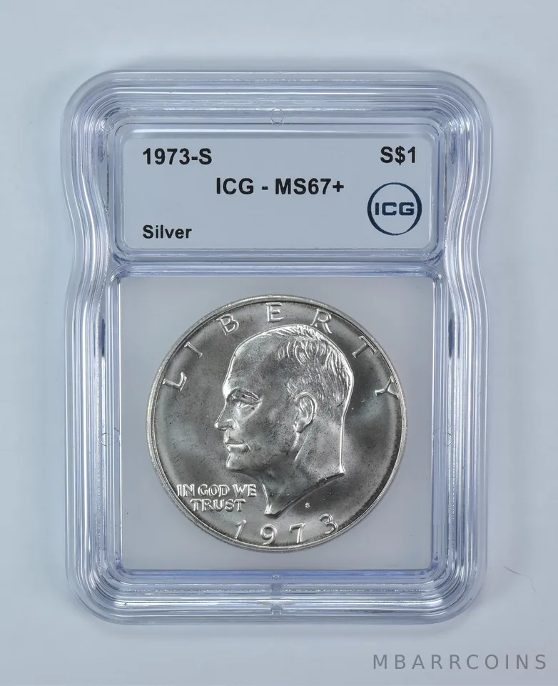 1973-S Eisenhower $1 Silver MS67+ ICG