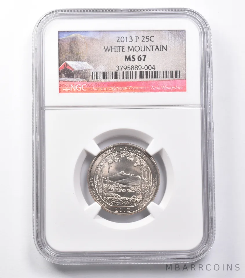 MS67 2013-P Washington Quarter White Mountain NGC a5461