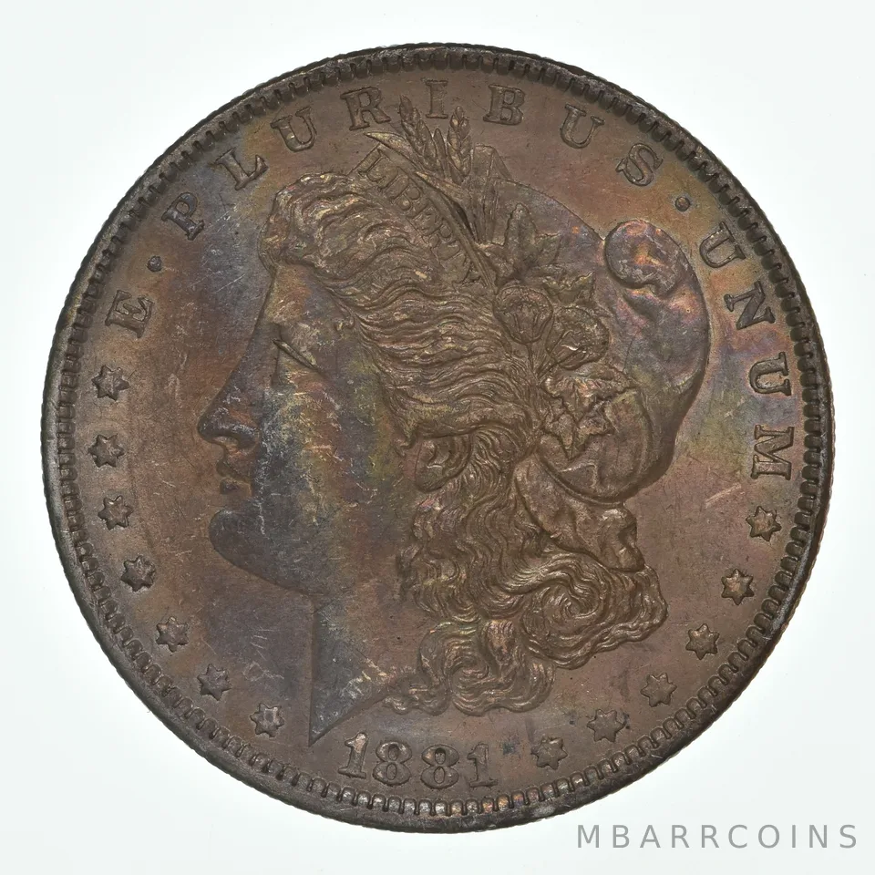 1881-O Morgan Silver Dollar Toned Great Color! *4499