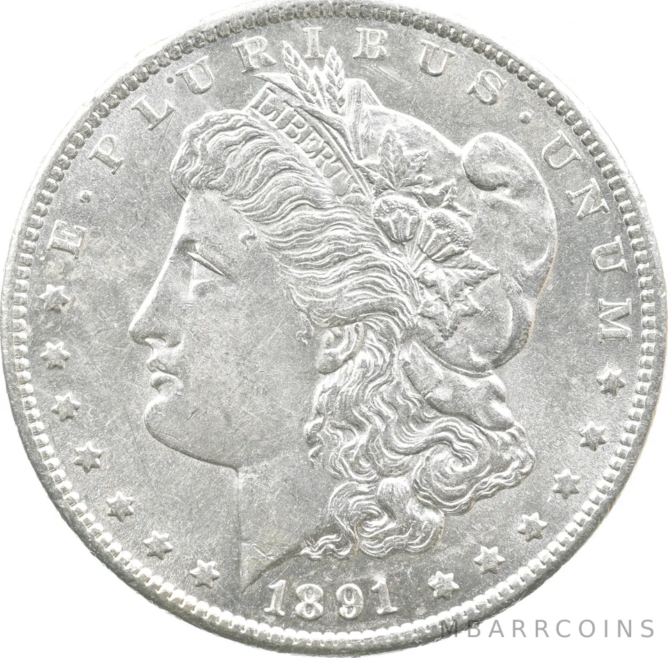 1891-CC Morgan Silver Dollar *7087