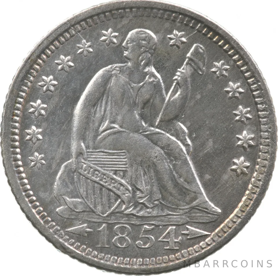 1854-O Seated Liberty Half Dime Arrows *5507