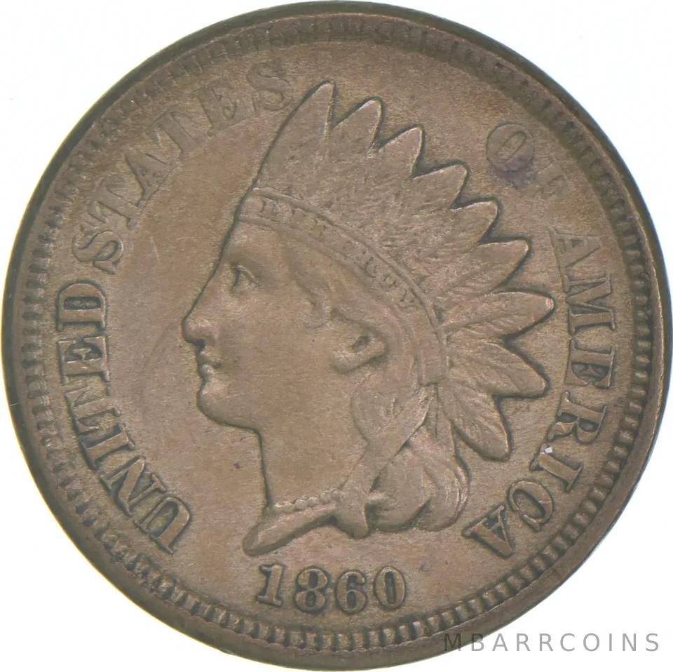 1860 Indian Head Cent Round Bust *7510