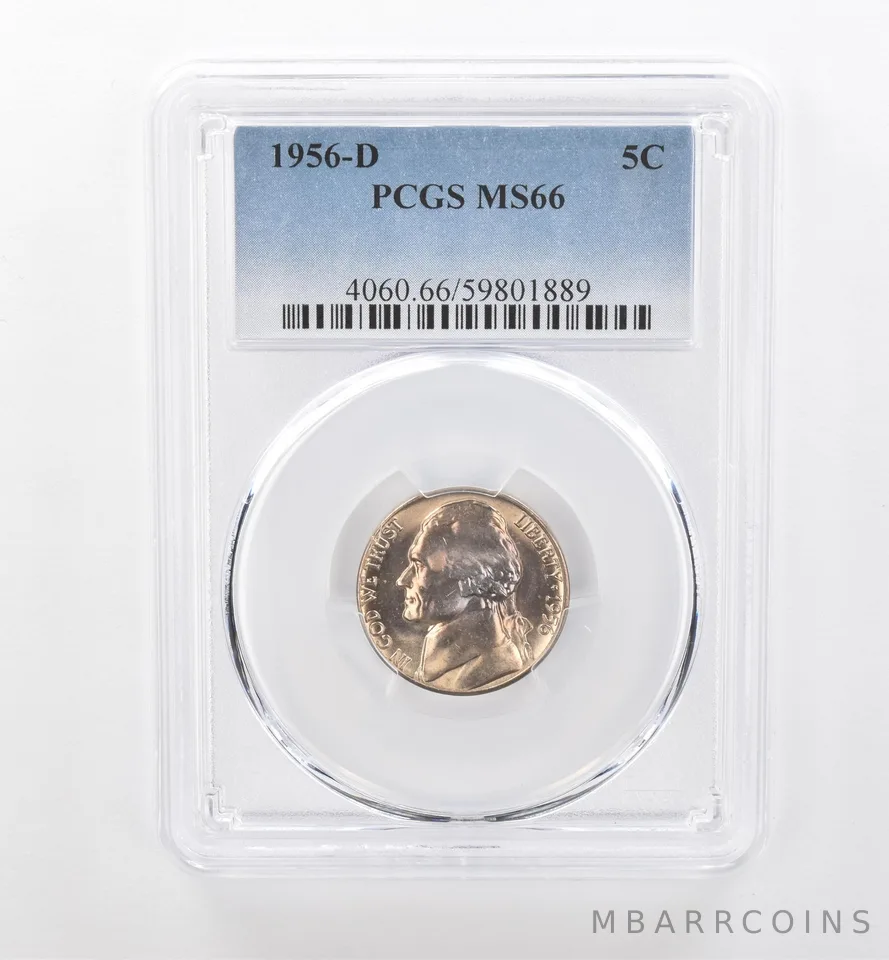 1956-D Jefferson Nickel MS66 PCGS Beautiful Tone *1821