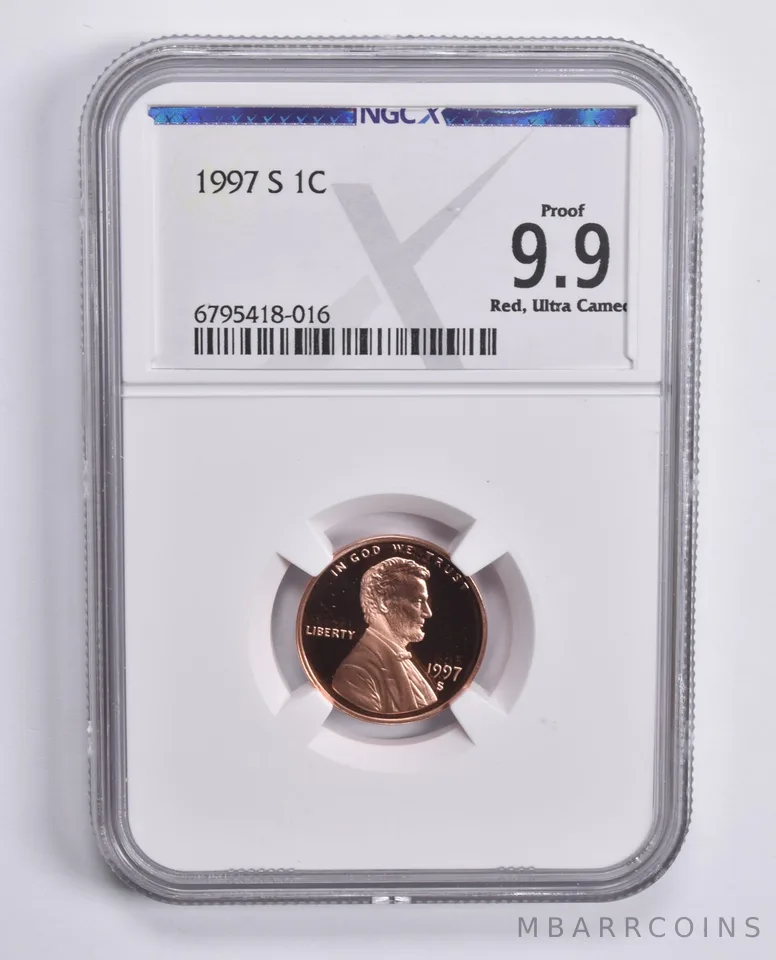 1997-S Lincoln Memorial Cent Proof 9.9 RD UCAM NGC X NGCX