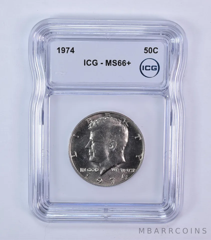 1974 Kennedy Half Dollar MS66+ ICG