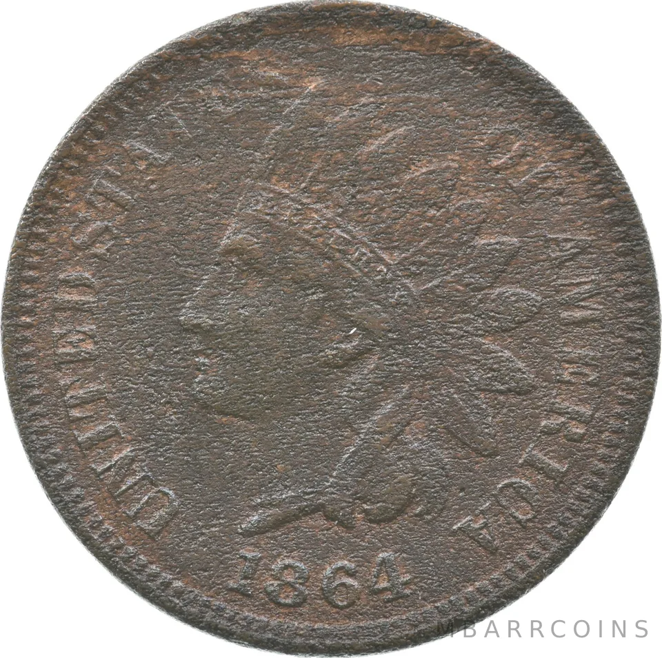 1864 L Indian Head Cent *4350