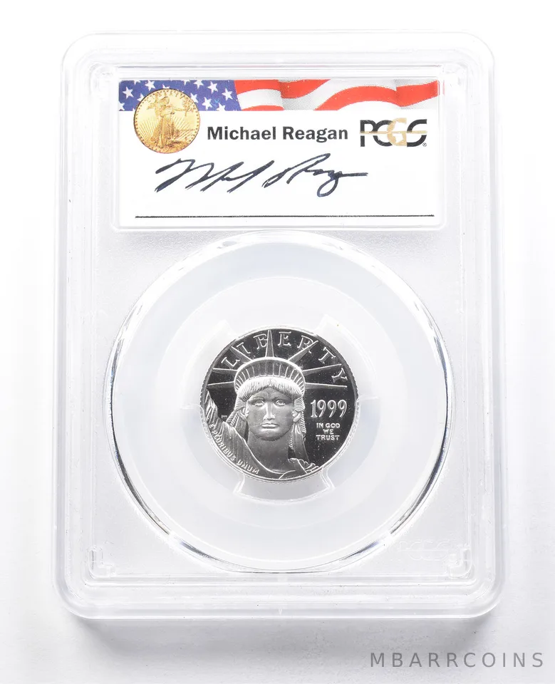 1999-W $25 American Platinum Eagle Michael Reagan PR69 DCAM PCGS *1811