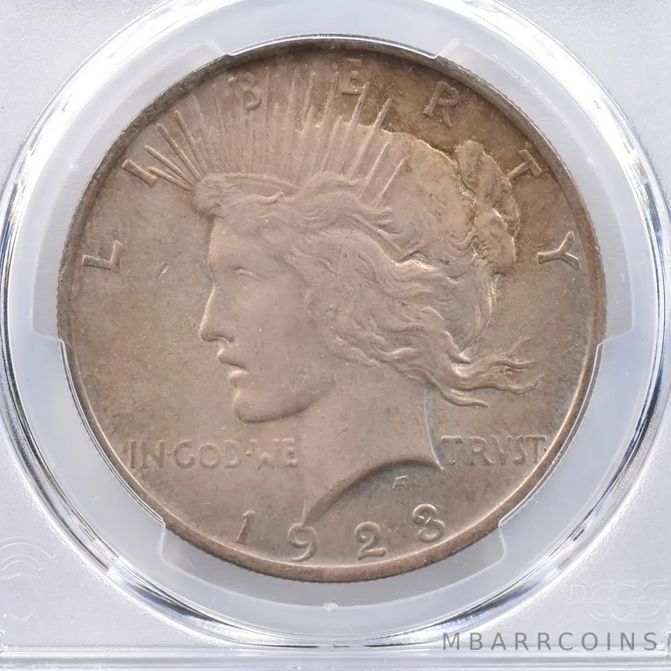 1923 Peace Silver Dollar MS64 PCGS Beautiful Tone *2377