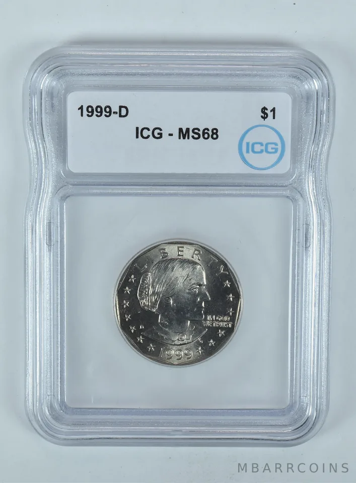 1999-D Susan B Anthony $1 MS68 ICG