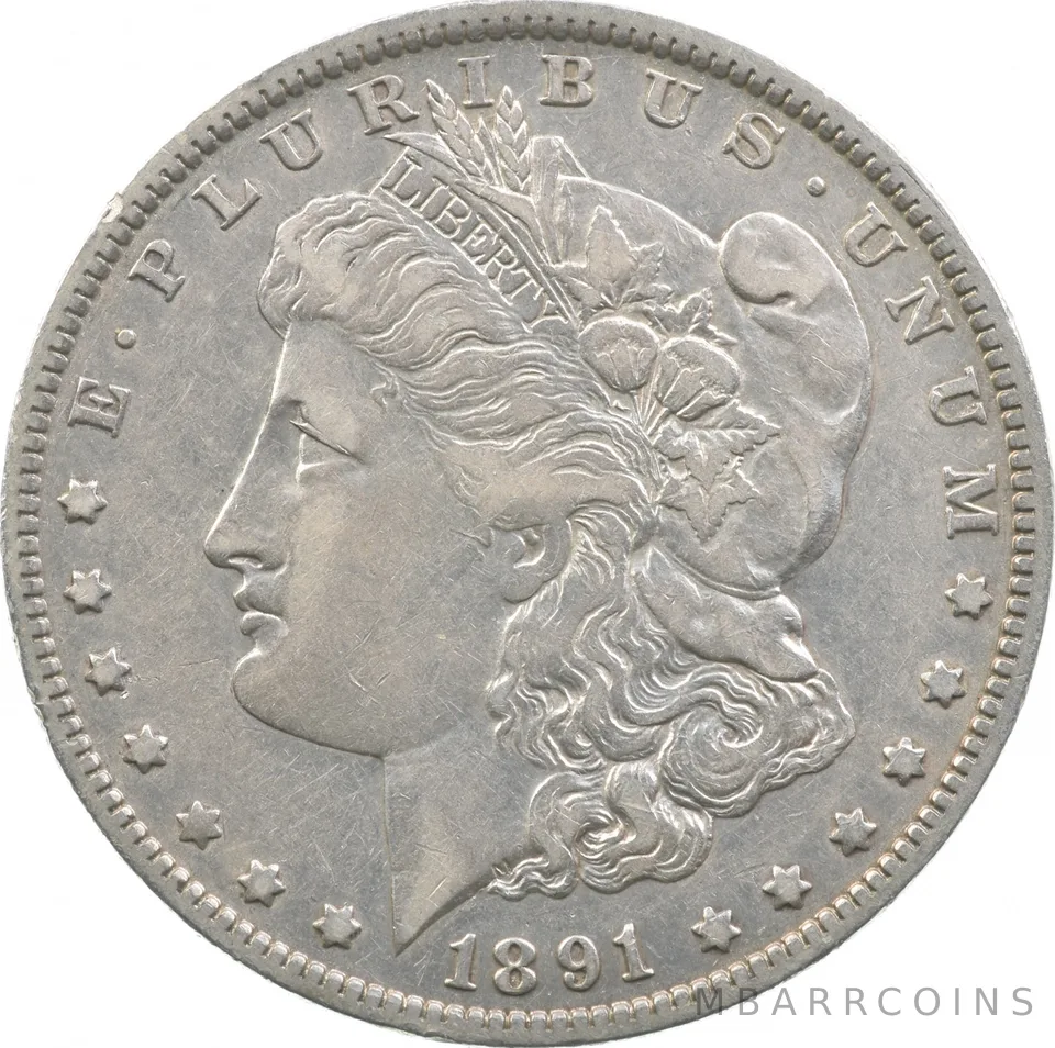 1891-O Morgan Silver Dollar a8330
