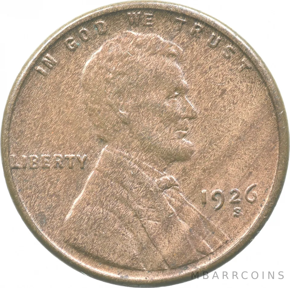 1926-S Lincoln Wheat Cent a8999