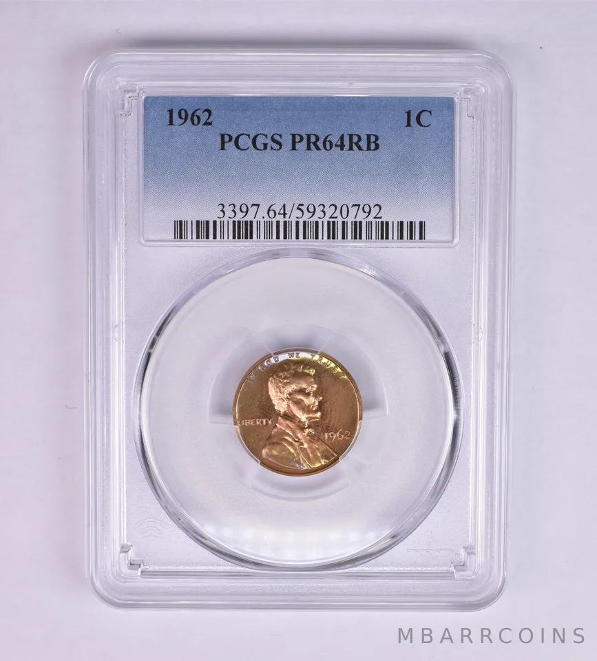 1962 Lincoln Memorial Cent PR64 RB PCGS Beautiful Tone *1213