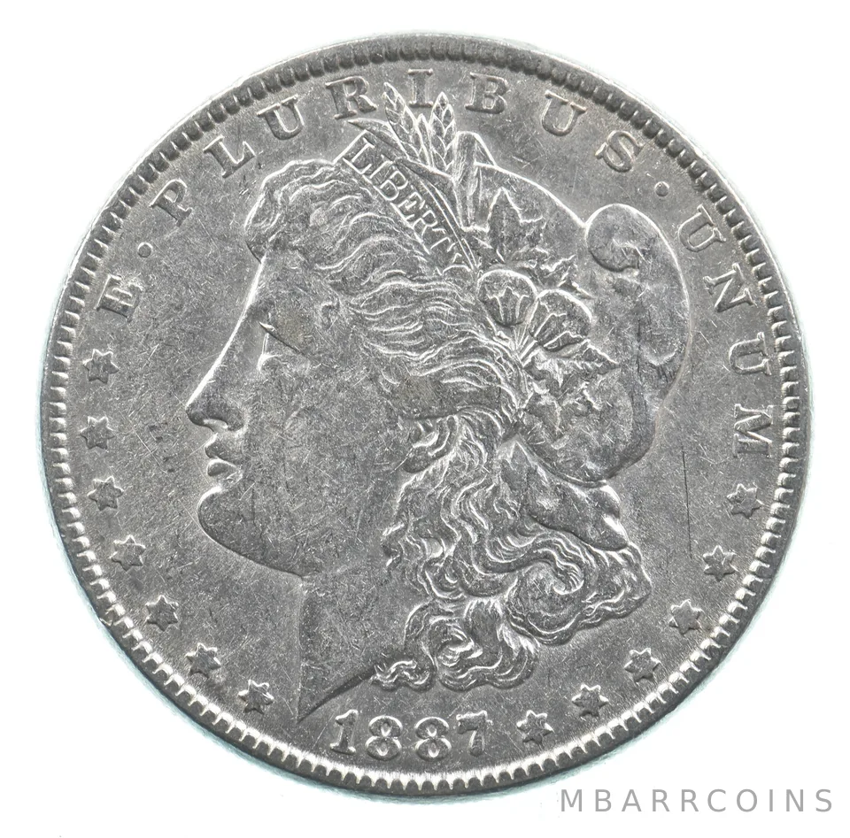 Early - 1887 Morgan Silver Dollar - 90% US Coin *980
