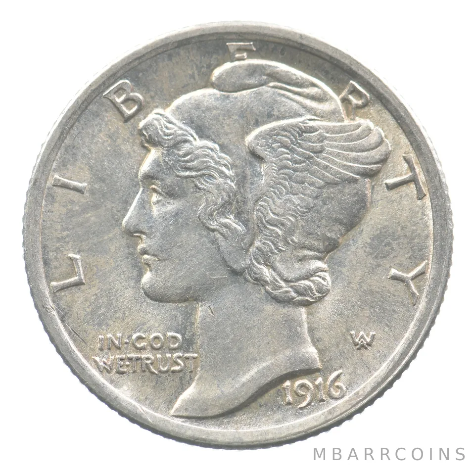 1916 Mercury Dime *9973