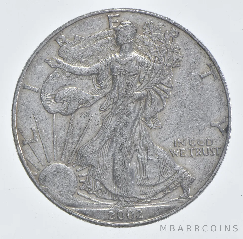Better Date 2002 American Silver Eagle 1 Troy Oz .999 Fine Silver *471