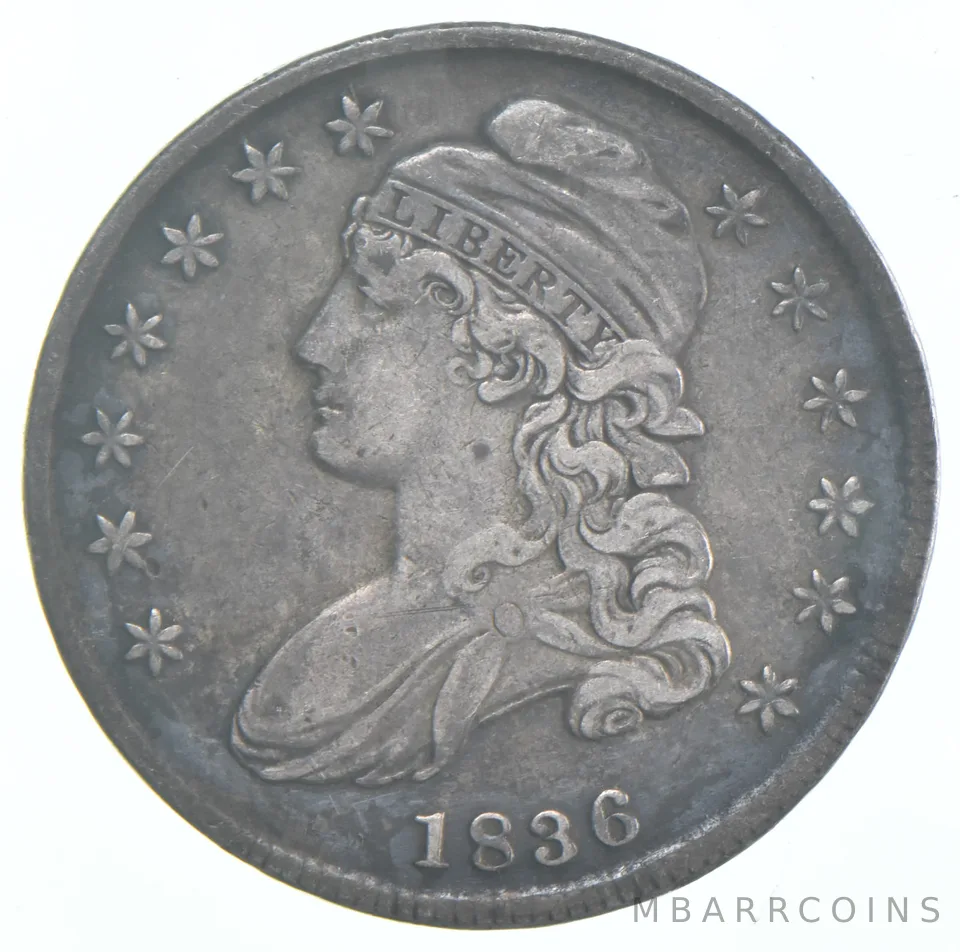 1836 Capped Bust Half Dollar - Lettered Edge a1183