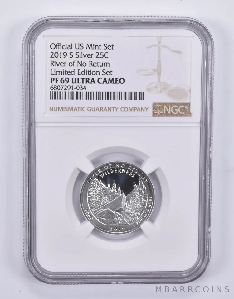 2019-S Quarter Silver River Of No Return Limited Edition Set PF69 NGC