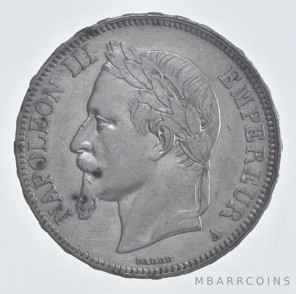 1868 France 5 Francs Estate Coin Collection *235