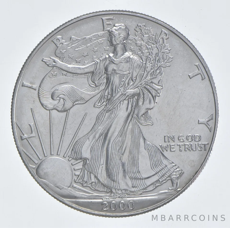 Better Date 2000 American Silver Eagle 1 Troy Oz .999 Fine Silver *002
