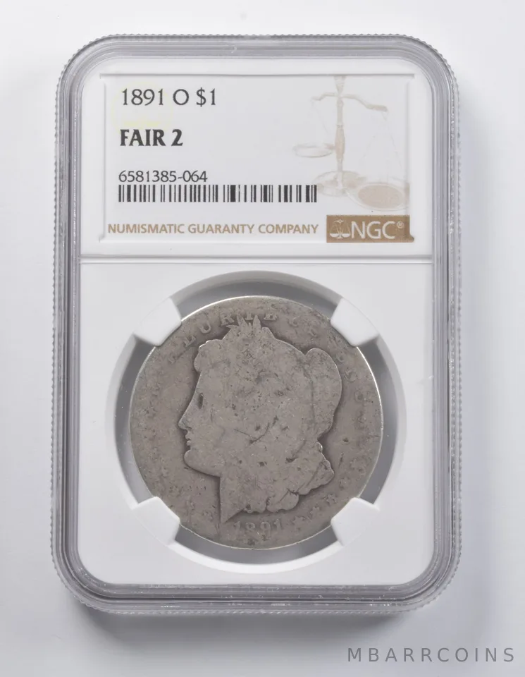 FAIR 2 1891-O Morgan Silver Dollar NGC a6909