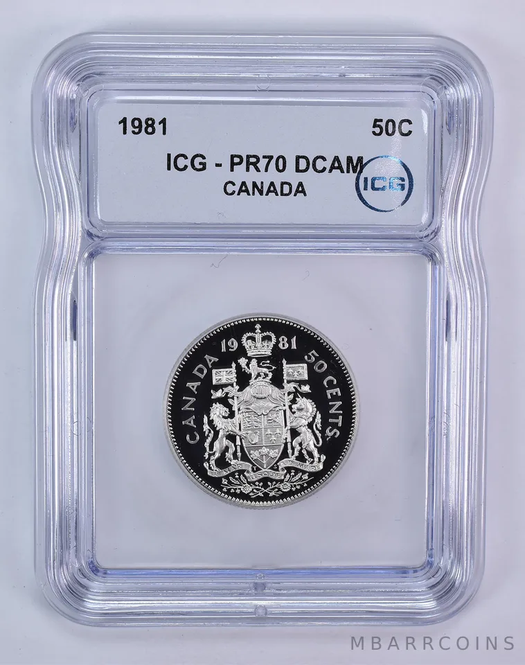 1981 Canada 50 Cents PR70 DCAM ICG